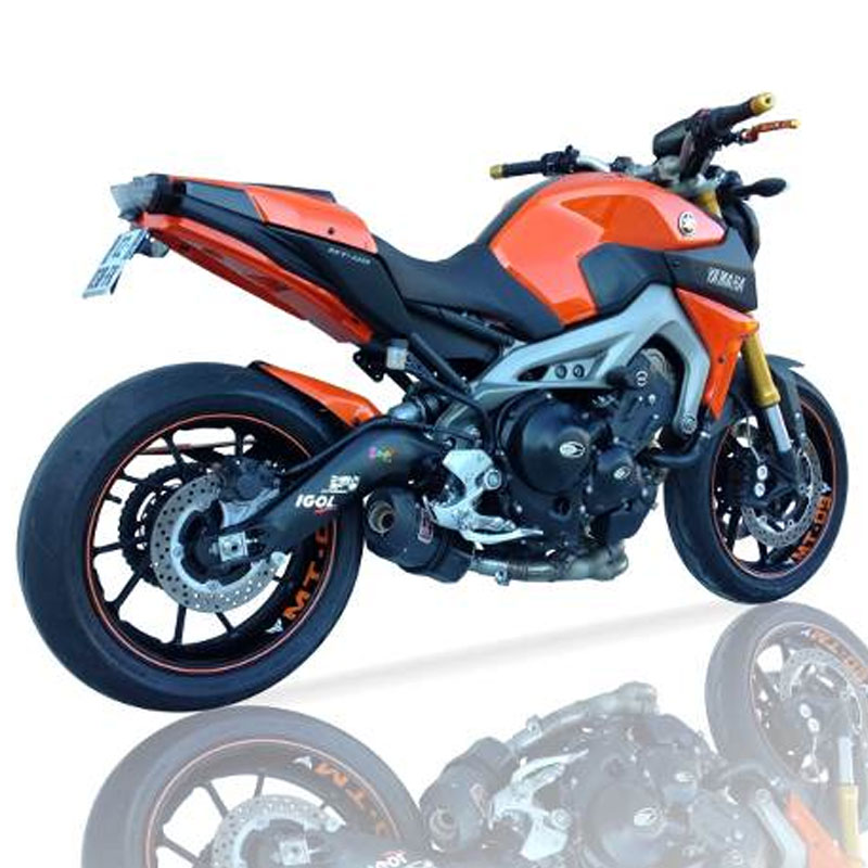 Escape acero negro Yamaha MT09-Tracer-XSR 13- Ixil Hexoval Xtrem Black