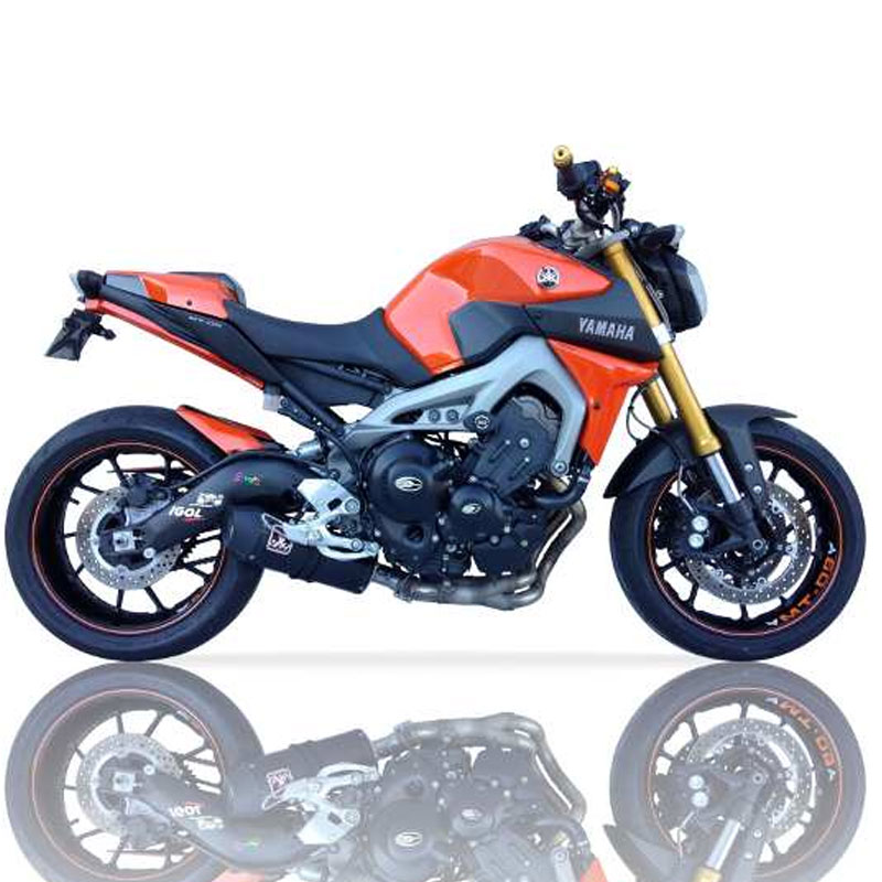 Escape acero negro Yamaha MT09-Tracer-XSR 13- Ixil Hexoval Xtrem Black