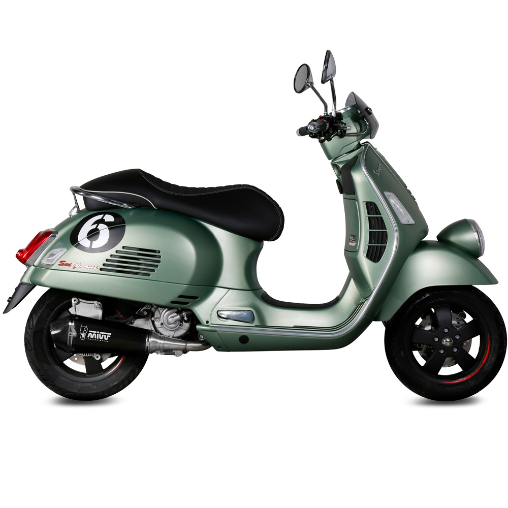 Escape Mivv Delta Race Negro Piaggio Vespa GTS 300 08-20