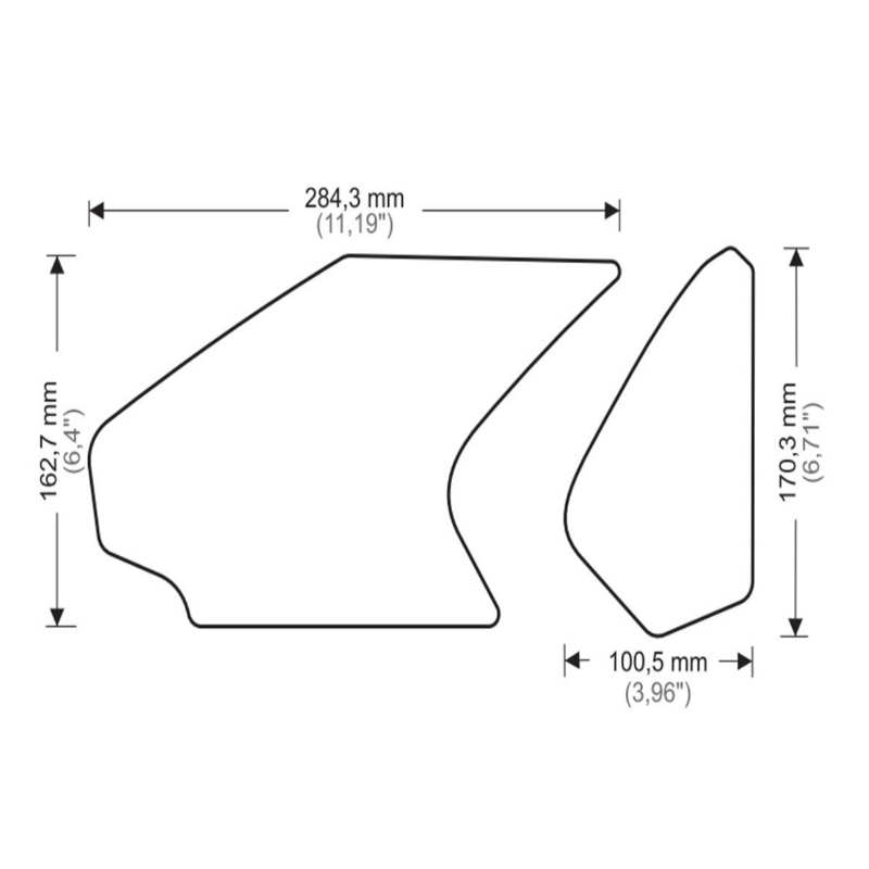 Kit adhesivo protector lateral Honda CBR1000RR FIREBLADE 2013-2016