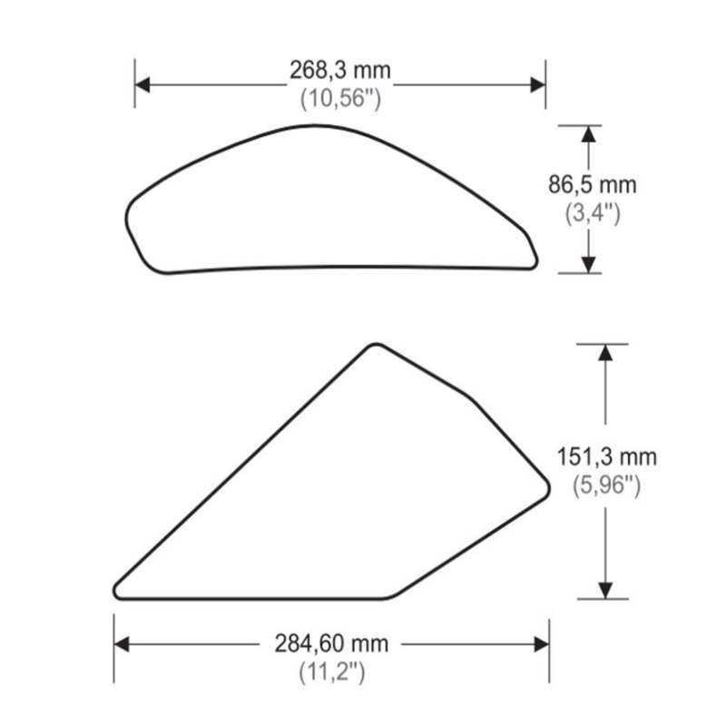 Kit adhesivo protector deposito KAWASAKI ZX-10R 2011-2020