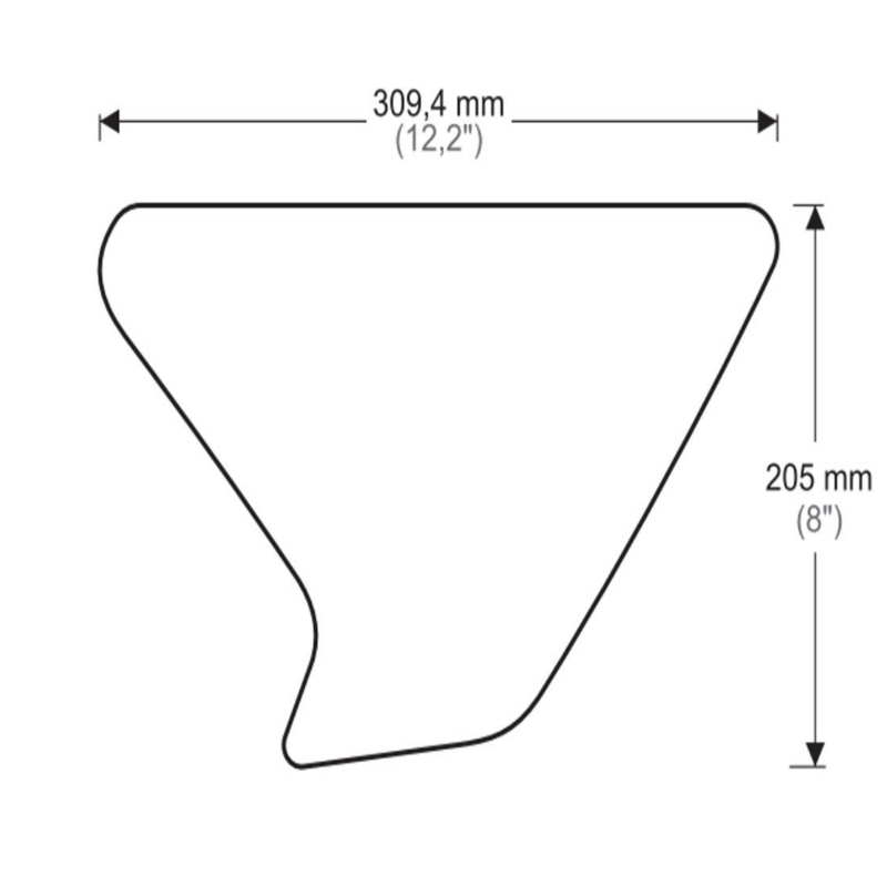 Kit adhesivo protector deposito Yamaha XT 1200Z SUPER TENERE 2012+