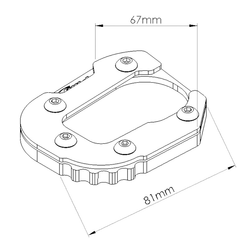 Apoyo caballete lateral para BMW F750GS-F850GS 2018+