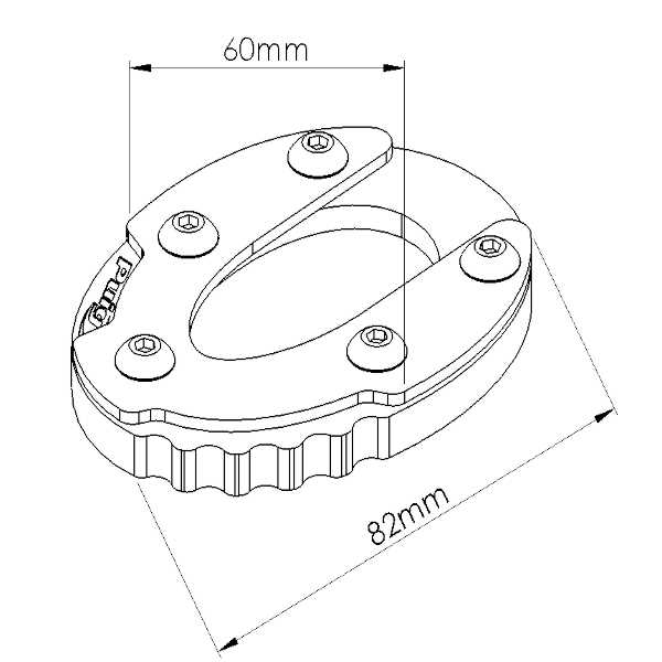 Apoyo caballete lateral para kawasaki z900-z650