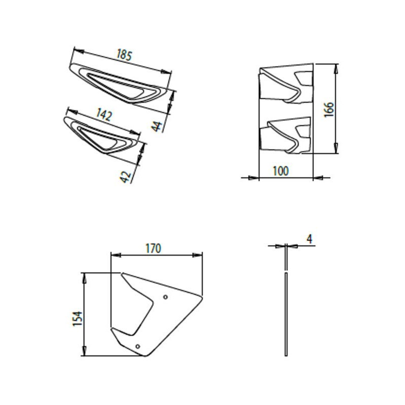 Aleron Downforce Yamaha MT09 17-20 Puig