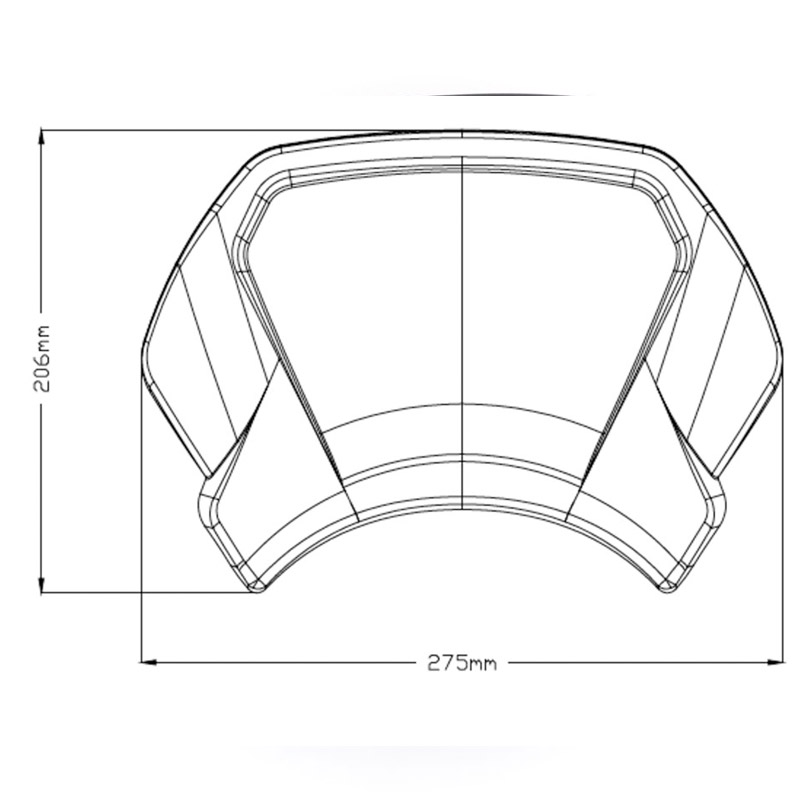 Placa frontal aluminio HD Sportster Forty Eight 17-