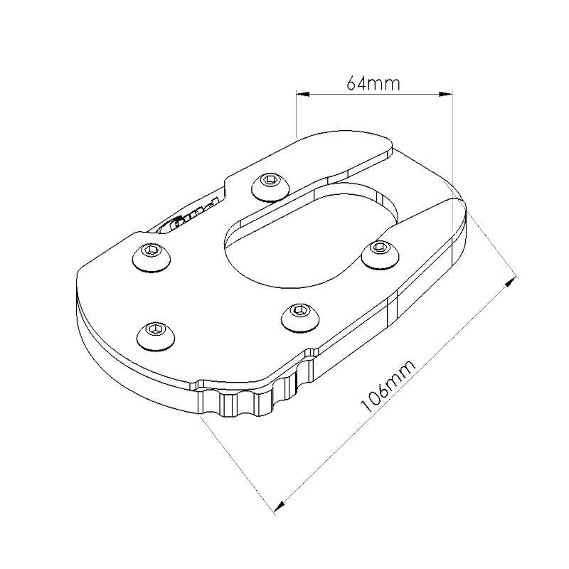 Apoyo caballete lateral para Suzuki DL1050 V-STROM 2020+