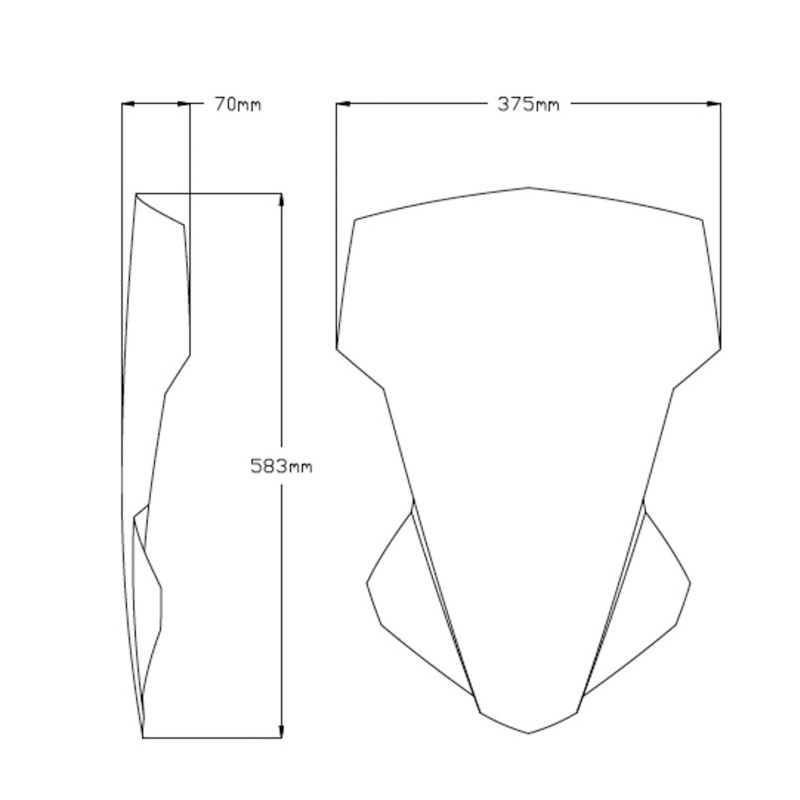 Cupula touring Yamaha MT07 Tracer 20-