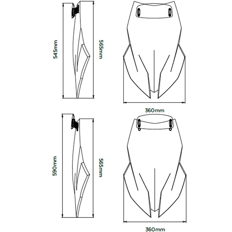 Cupula Touring con visera BMW S1000XR 20-