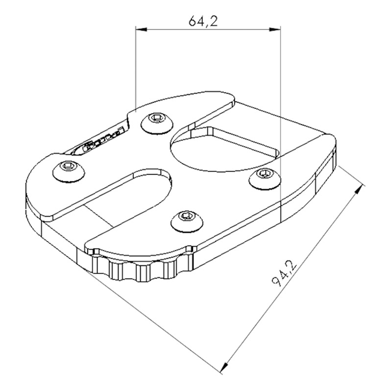 Apoyo caballete lateral Yamaha Tracer 9-GT 21- Puig