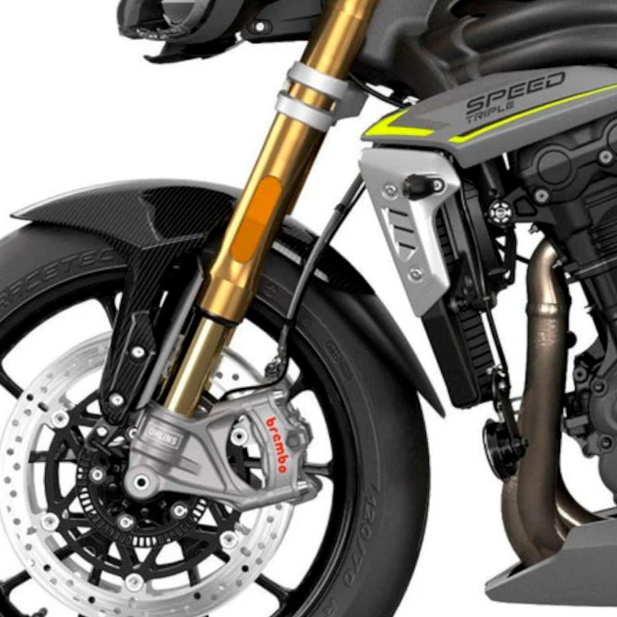 Faldon guardabarros delantero Triumph Daytona 660 y Speed Triple 1200