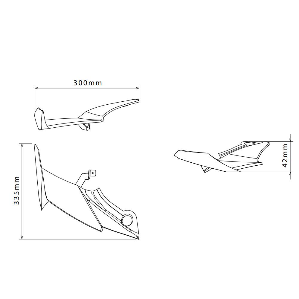 Aleron frontal GP Honda CBR600RR 24- Puig