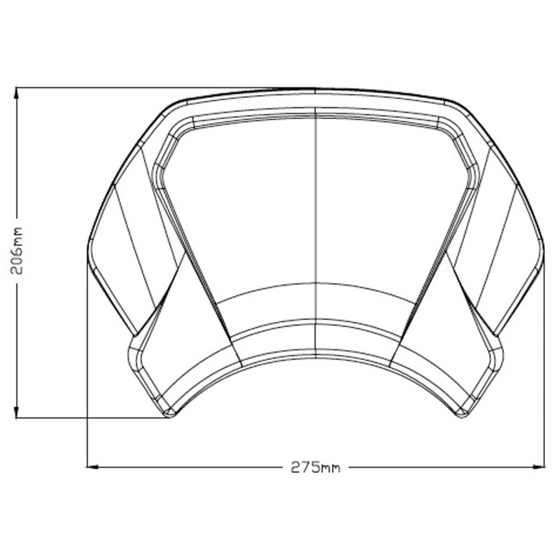 Placa frontal aluminio Yamaha XV950-Racer