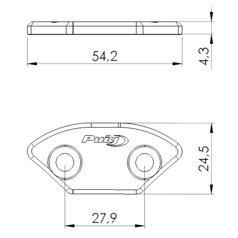 Tapas para agujeros de espejos retrovisores Yamaha YZF-R6 2006-2016