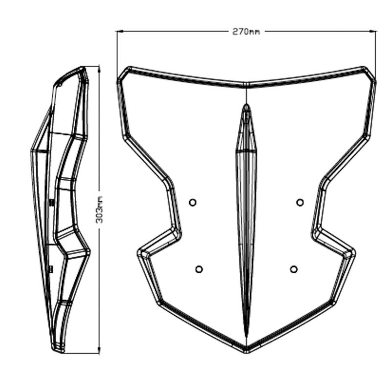 Cupula Naked Yamaha MT125 20- Puig