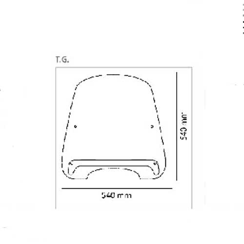 Cupula Puig T.G. para Scooter Honda Scoopy Sh125-150 2009-12