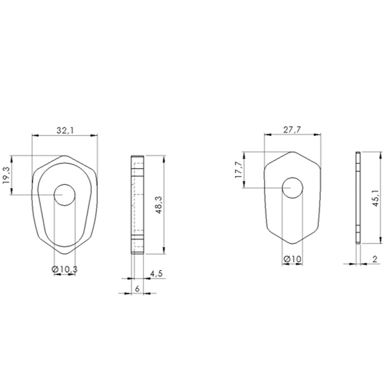 Adaptador para tapar hueco intermitente original en Kawasaki