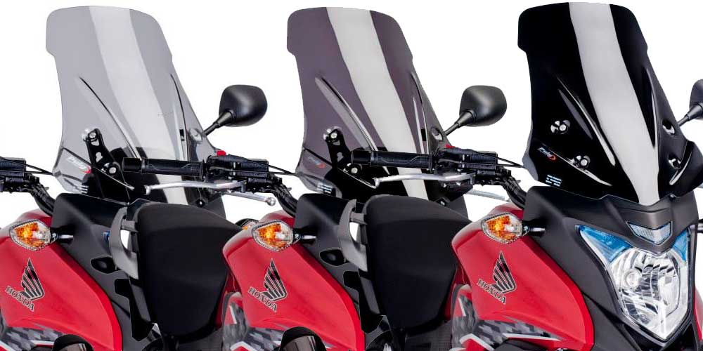 Cupula Touring ahumada con visera para Honda CB500X 2013-15