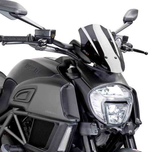 Cupula-Parabrisas Puig Naked New Generation Sport moto Ducati Diavel 14-15