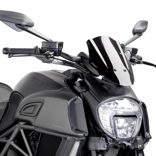 Cupula-Parabrisas Puig Naked New Generation Sport moto Ducati Diavel 14-15