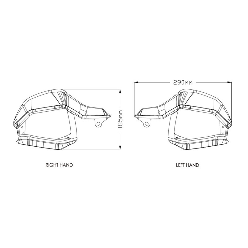 Extension Paramanos moto Honda Africa Twin 1000 16- Puig