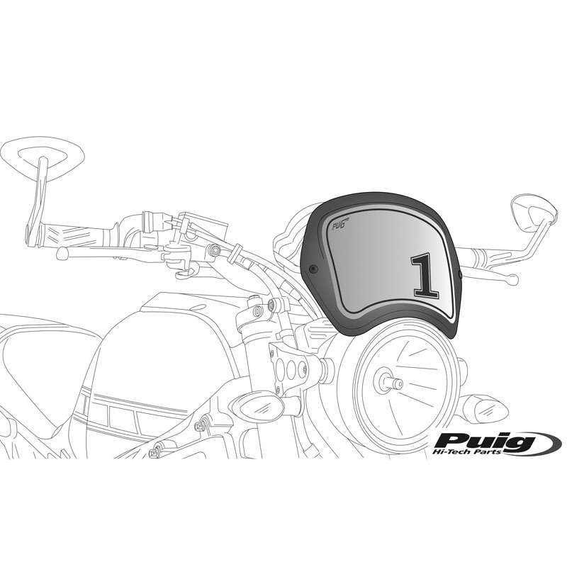 Placa frontal Puig Triumph Bonneville T100/T120/T200 16-