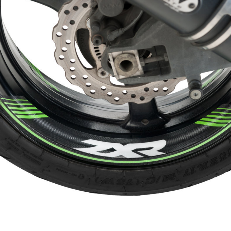 Adhesivo para llantas tiras en arco especiales en Kawasaki ZXR