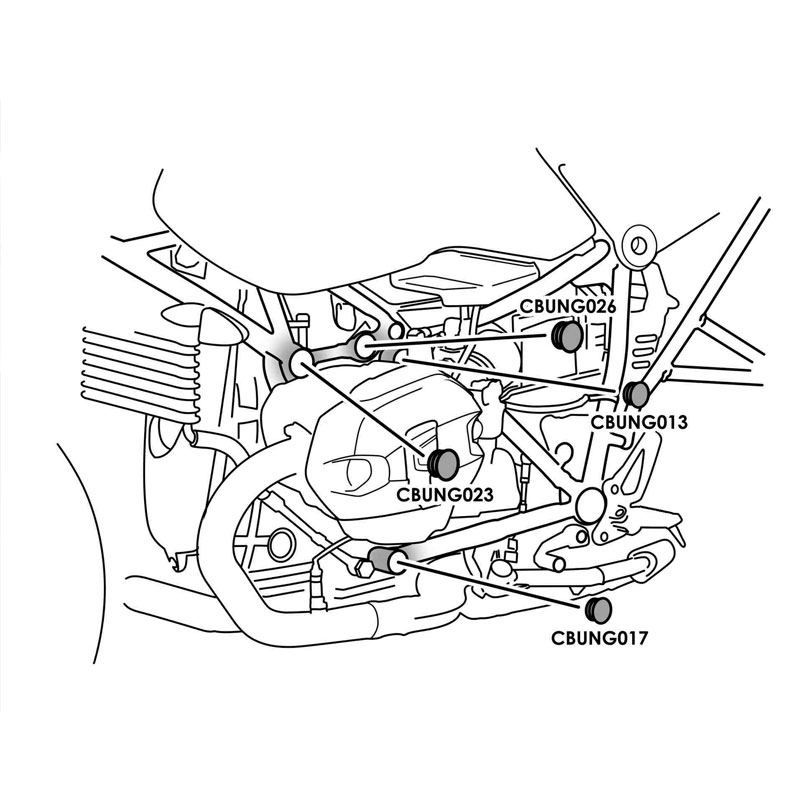 Tapa embellecedor chasis BMW Rninet 17-