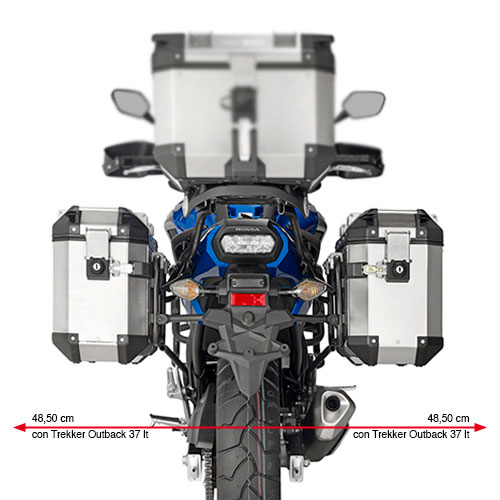 Portamaletas lateral maletas Trekker Outback Honda NC750X-S 16-20