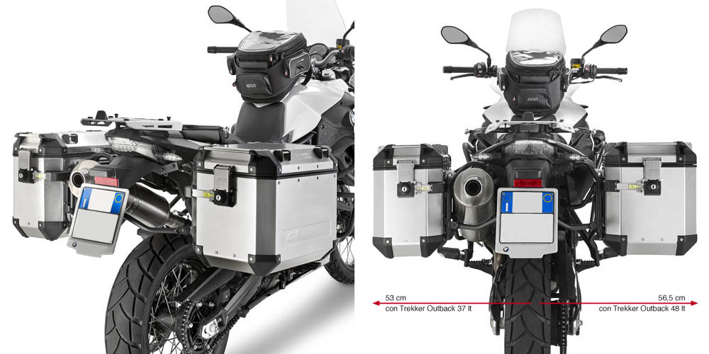 Portamaletas lateral maletas Givi BMW F650GS-F700GS-F800GS