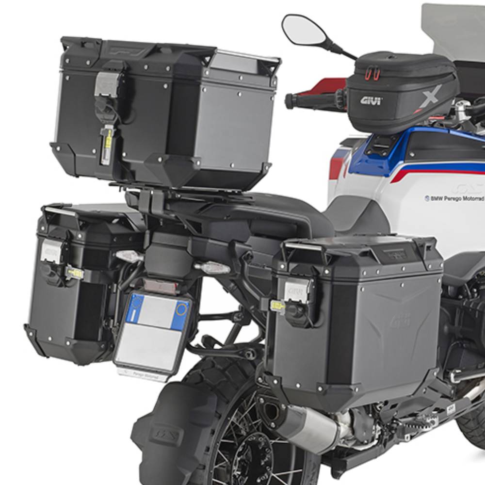 Soporte lateral sin hueco para escape BMW R1300GS Adv 2025+