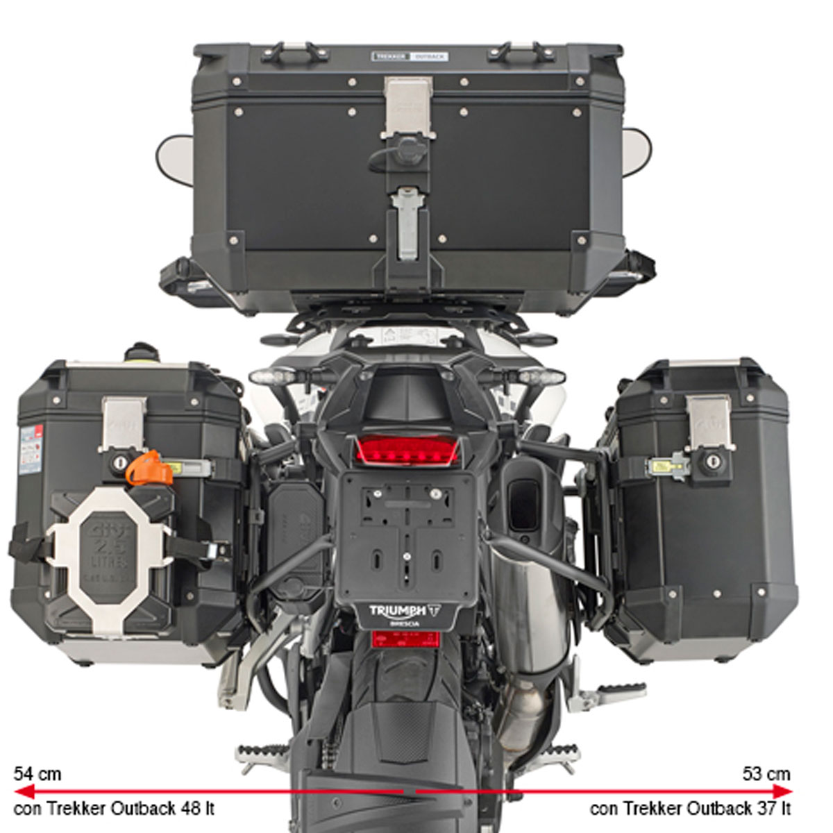 Portamaletas lateral monokey camside CFMoto 800MT X 25+
