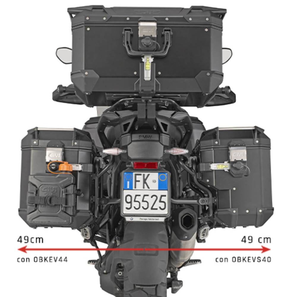 Portamaletas con hueco para escape BMW R1300GS Adv 2025-
