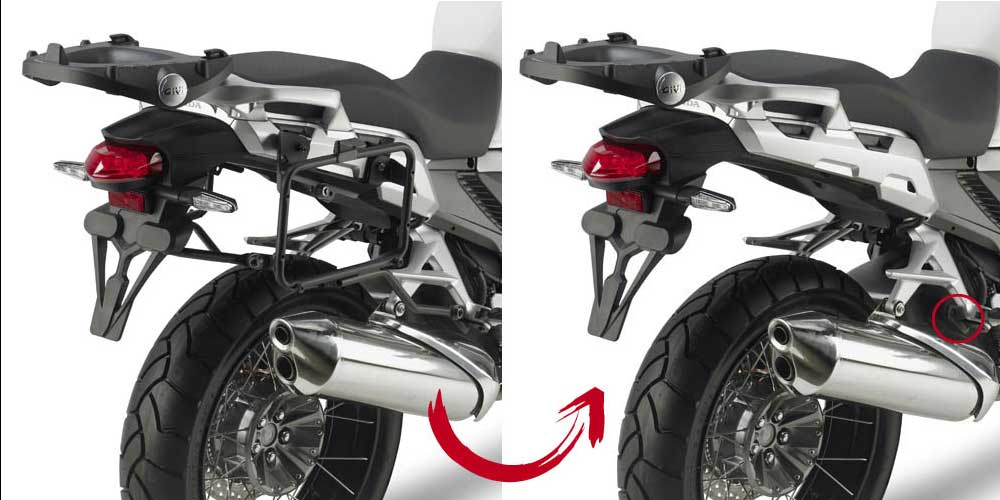 Portamaletas lateral fijacion rapida maletas Monokey Honda Crosstourer 2012-19