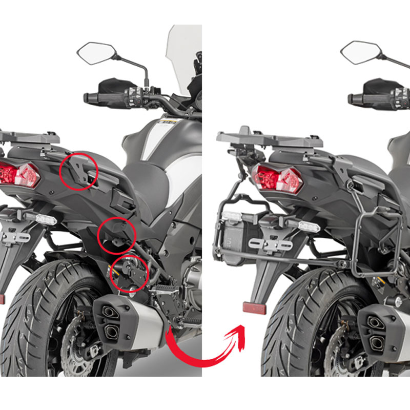 Soportes laterales MK Kawasaki Versys 1000 19- Givi