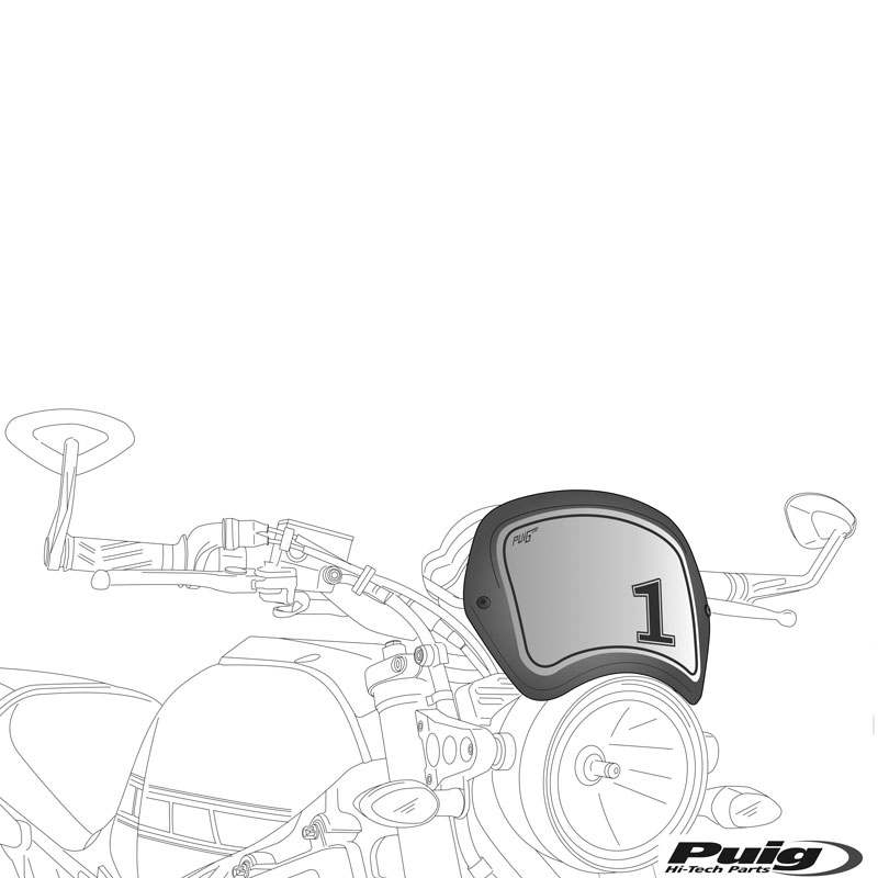 Placa frontal Puig Ducati Scrambler
