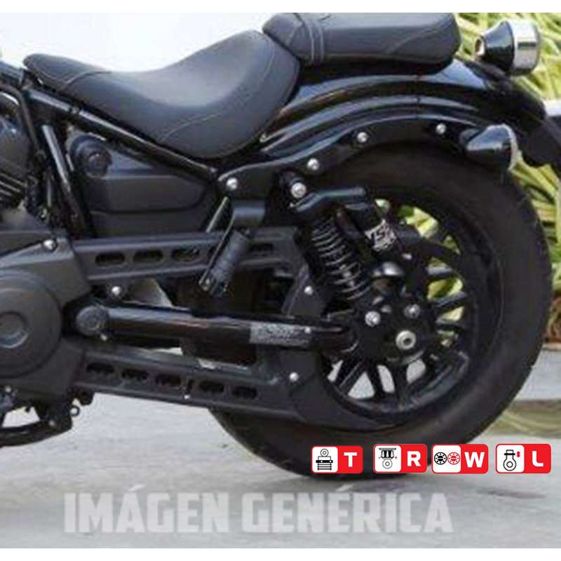amortiguadores gas con botella black edition yamaha sr 400