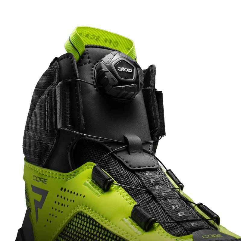 Botas de moto CORE Rebelhorn Negro-Amarillo Flúor