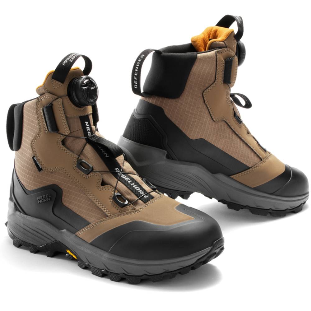 Botas de moto Defender Rebelhorn marrón