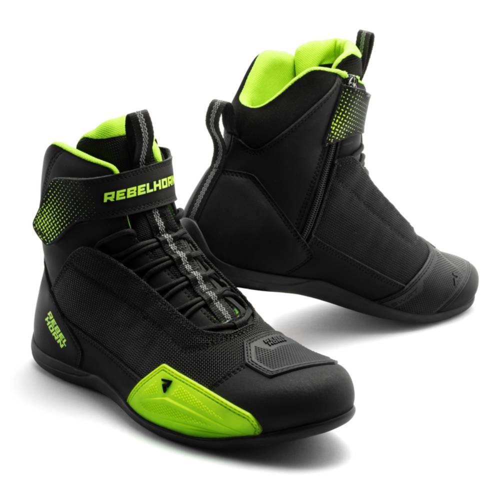 Botas de moto SWIFT Rebelhorn amarillo flúor-negro
