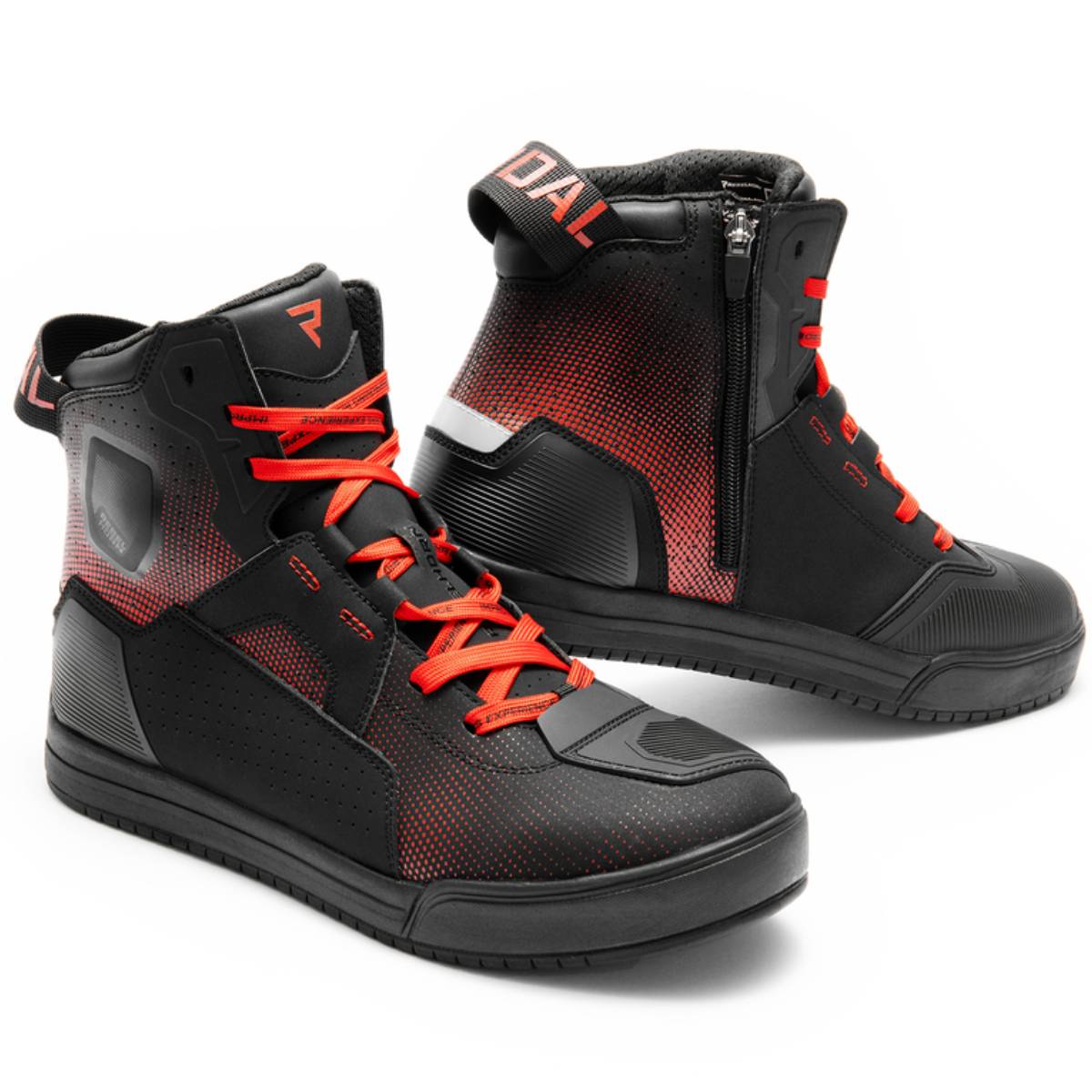 Botas de moto Vandal II Rebelhorn Negras/Rojas | Nilmoto