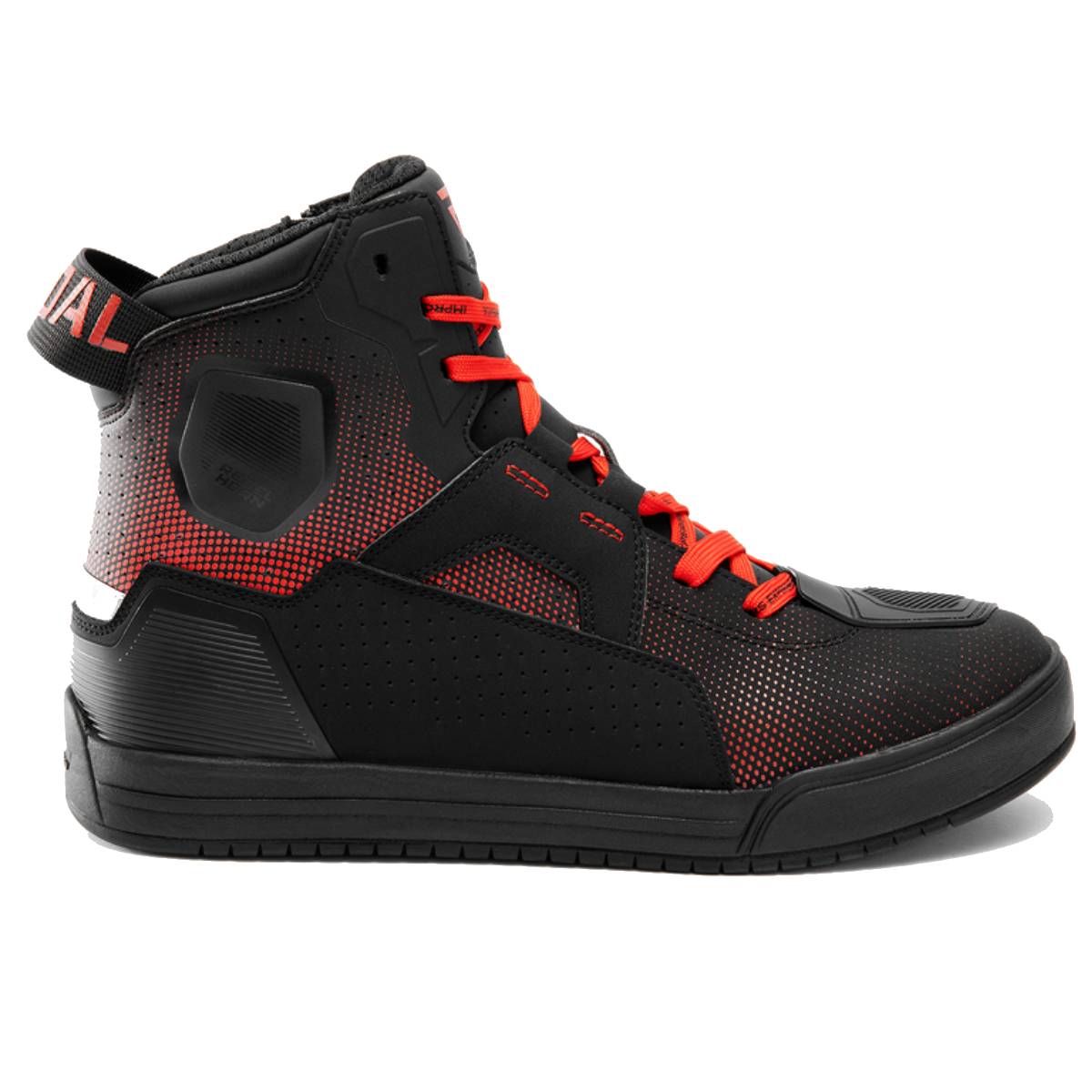 Botas de moto Vandal II Rebelhorn Negras/Rojas | Nilmoto