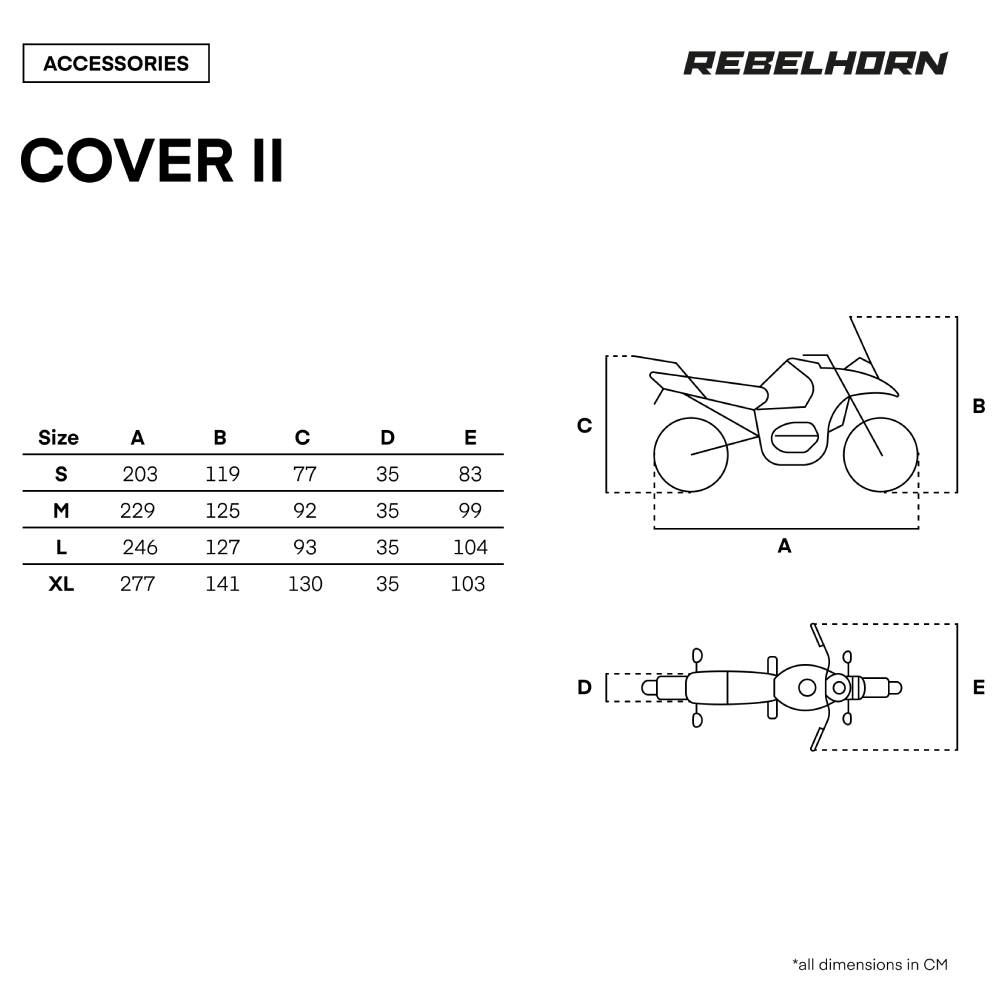 Funda exterior para moto Cover II Rebelhorn