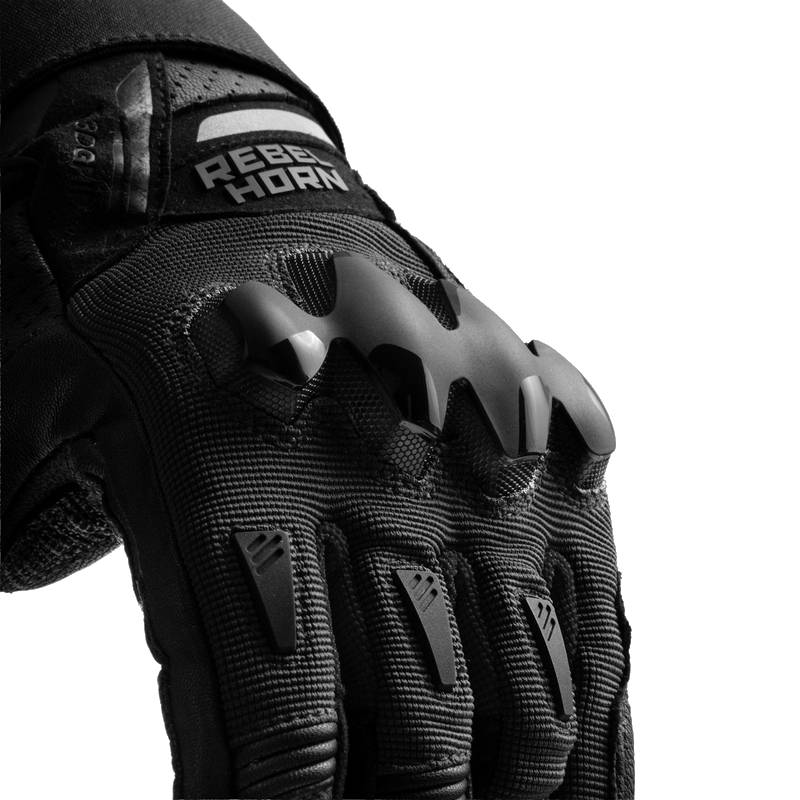 Guantes de moto Rebelhorn Defender Negros