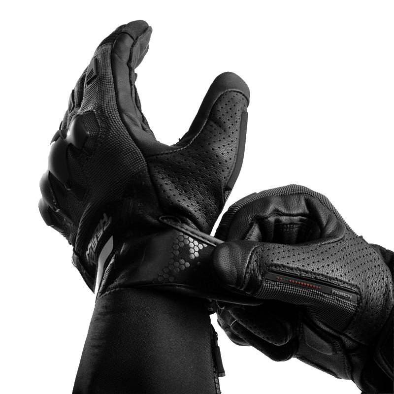 Guantes de moto Rebelhorn Defender Negros