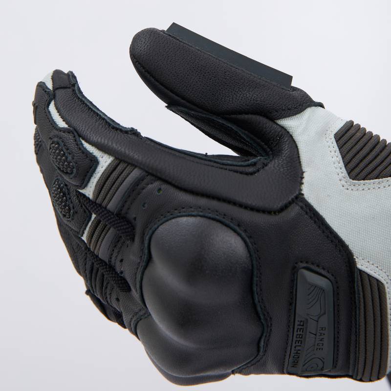 Guantes de moto Rebelhorn Range Negros-Gris