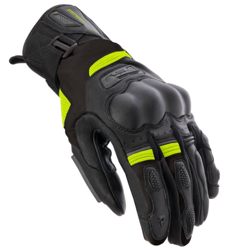 Guantes de moto Rebelhorn Range Negros-Amarillos Flúor