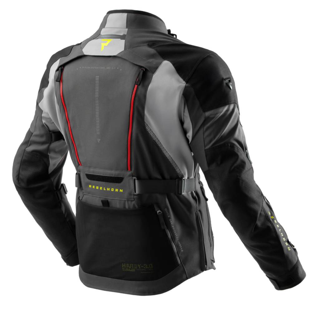 Chaqueta Rebelhorn Hardy 3.0 Negro-Antracita-Rojo