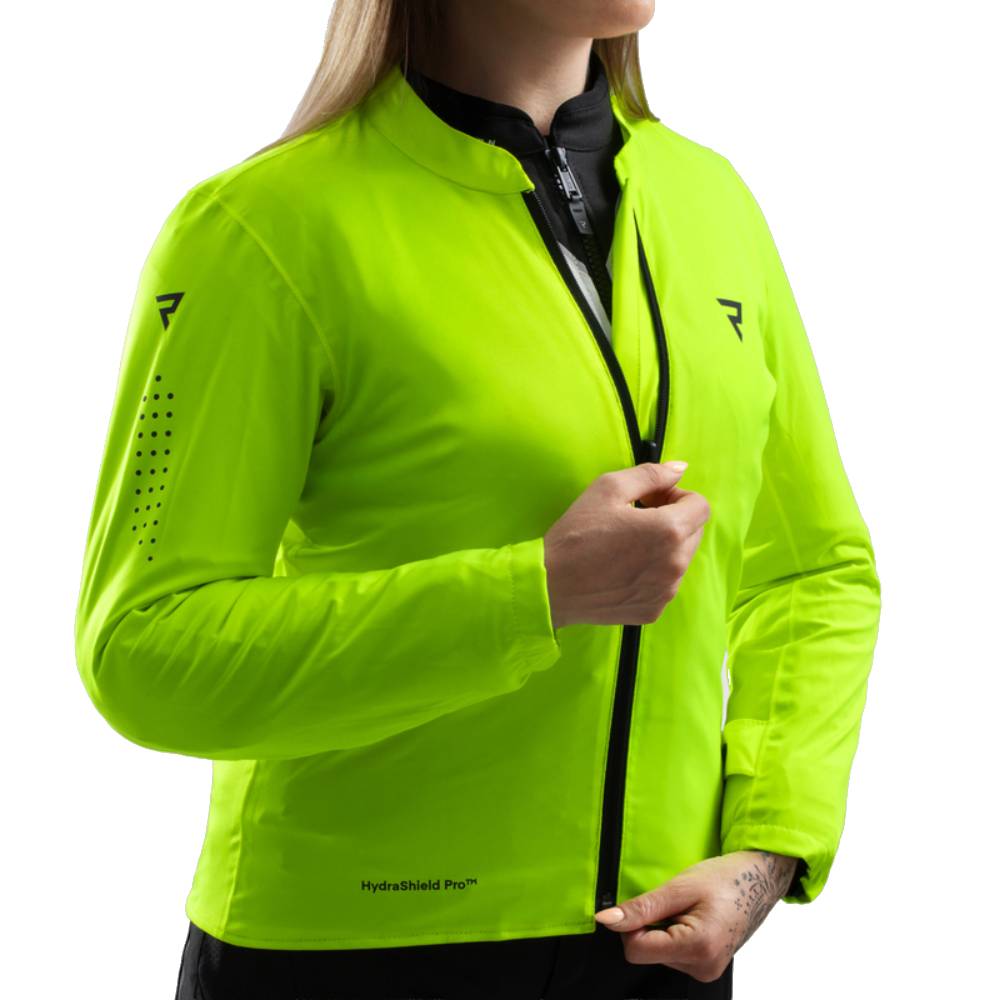 Chaqueta Rebelhorn Hiflow V Mujer Negro-Gris-Amarillo flúor