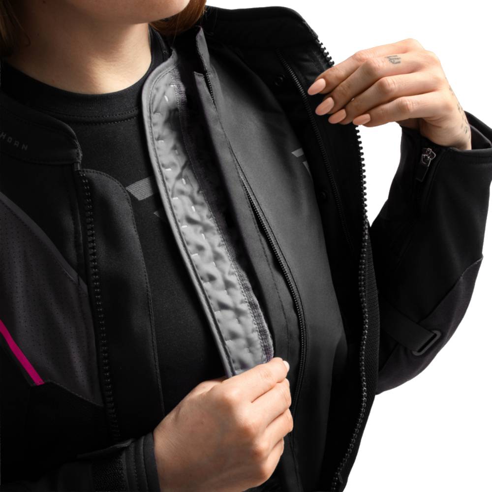 Chaqueta Rebelhorn Hiflow V Mujer Negro-Rosa